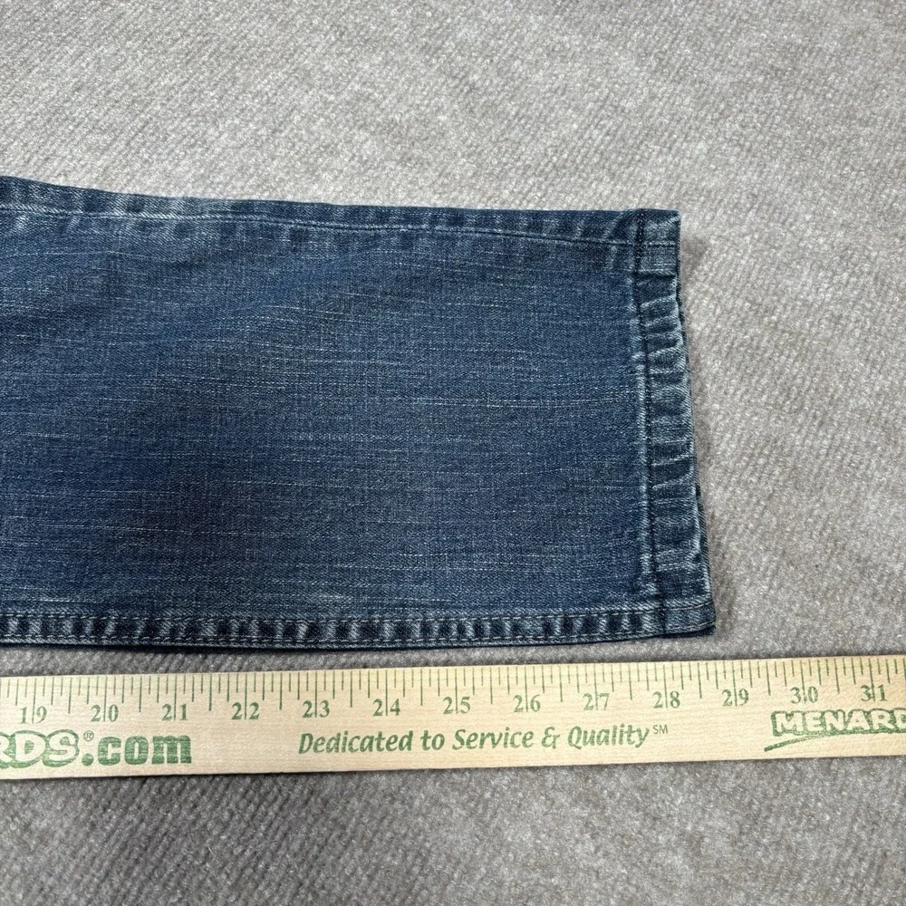 Levis 511 Jeans Men 37x29 Slim Fit Straight Leg Dark Blue Denim Faded Distressed
